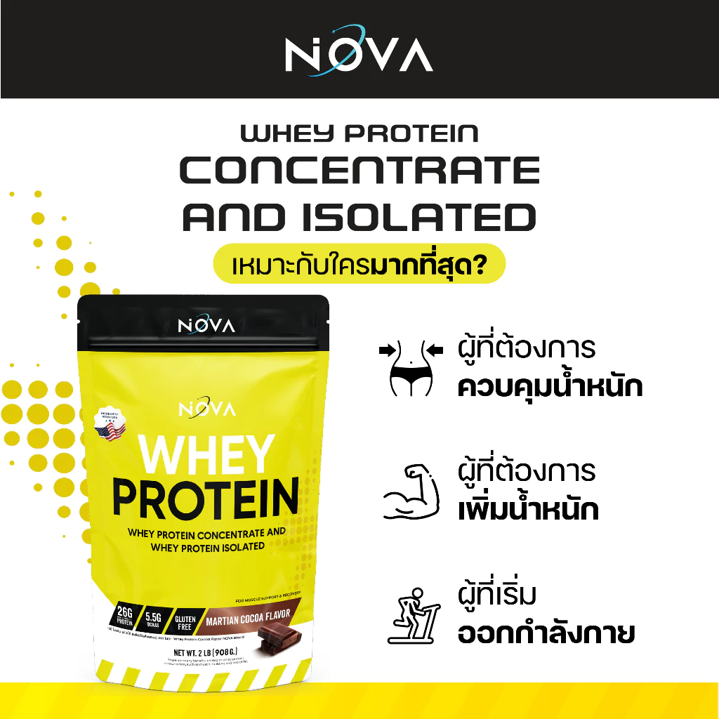 Nova Whey Protein Concentrated and Isolated