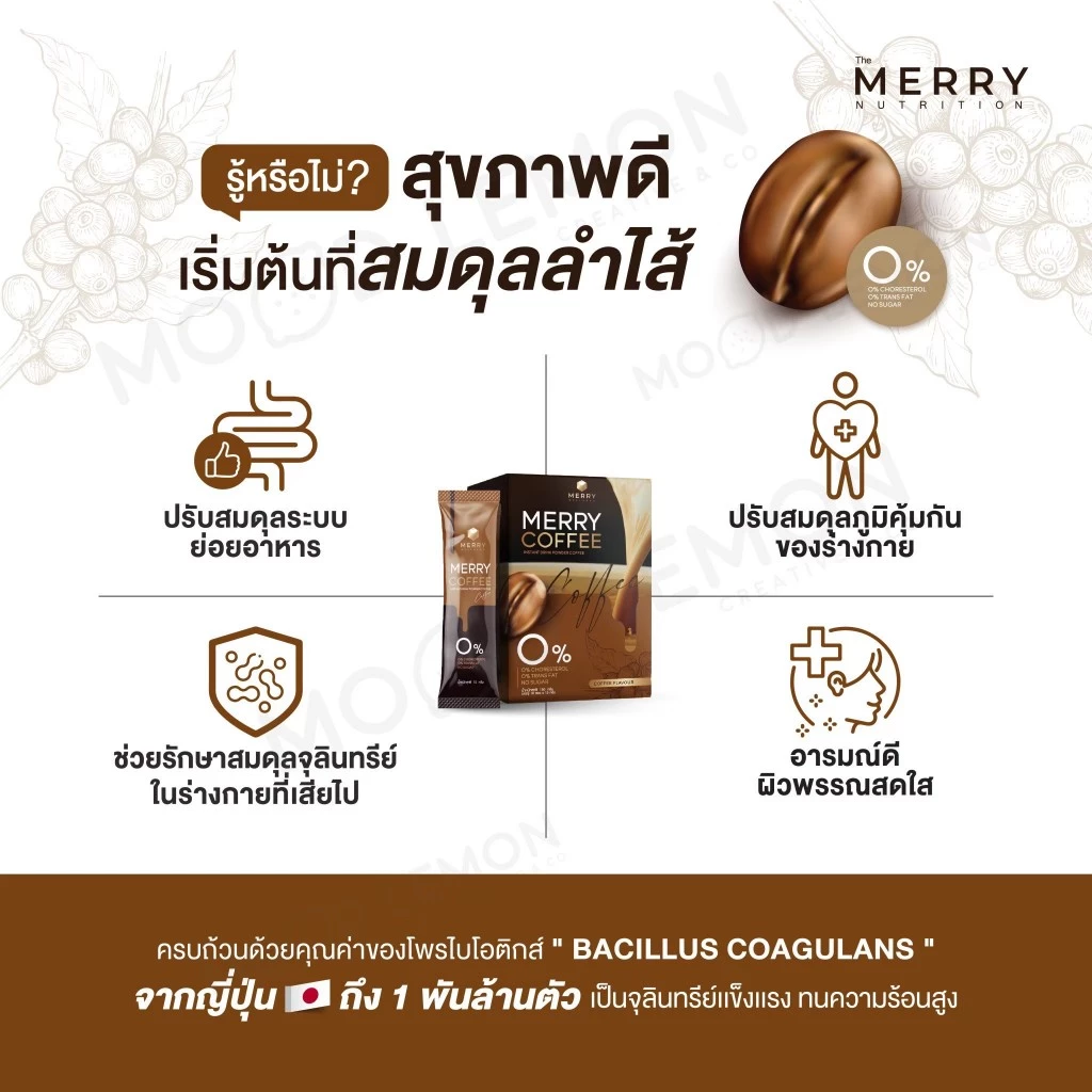 กาแฟคุมหิว Merry Coffee Drink 2